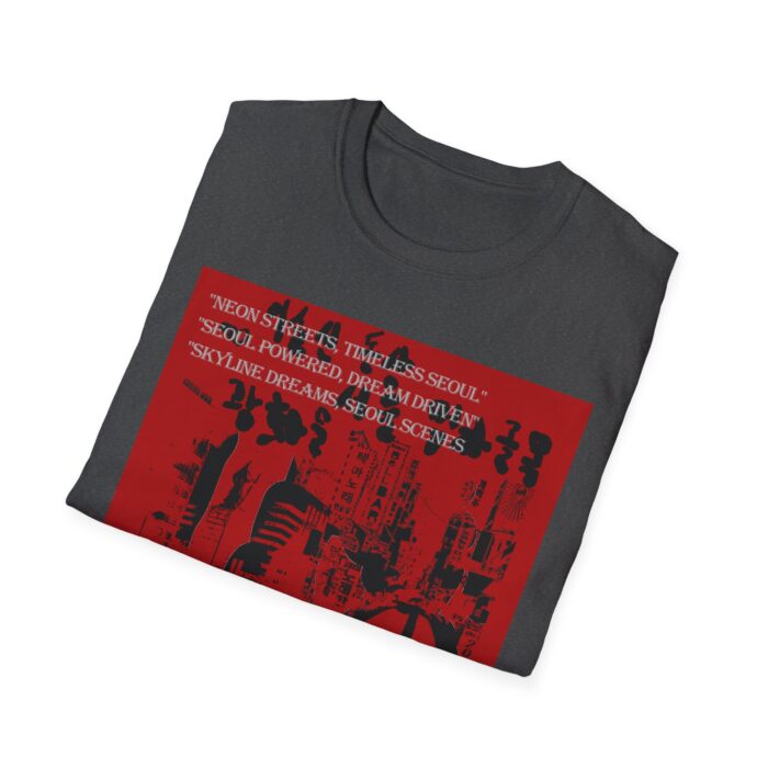 Heart of Korea Unisex Softstyle T-Shirt, Casual Wear, Korean Culture Shirt, Gift for Travelers, Vibrant Street Art Tee - Image 11
