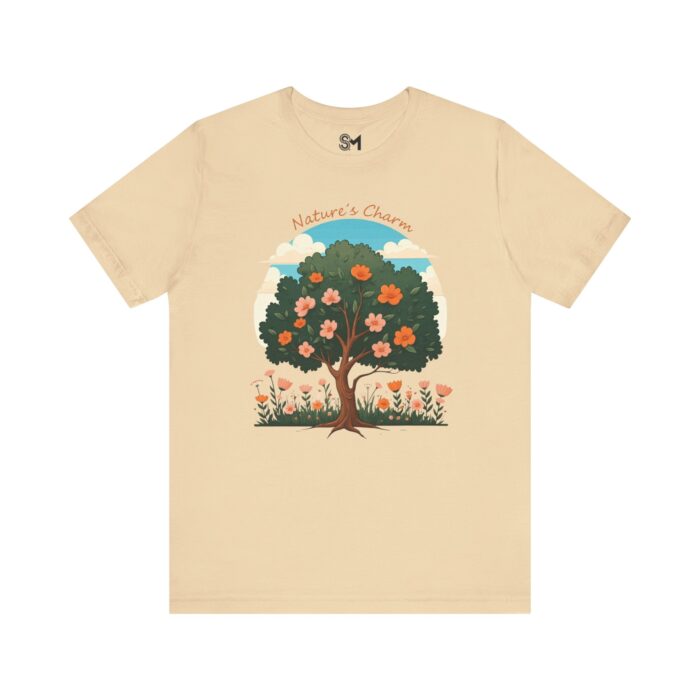 "meta_description": "Nature's Charm Eco Tee: Soft, stylish, and sustainable fashion for nature lovers.",