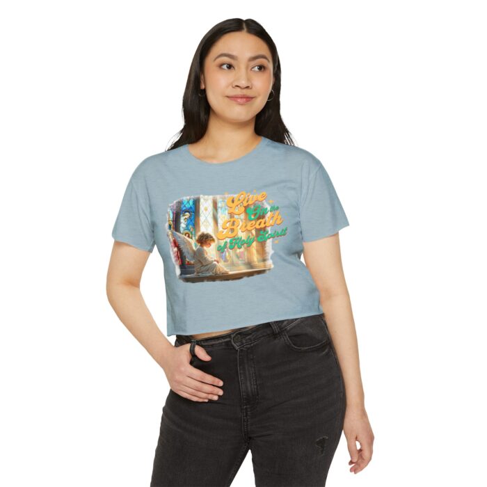 Women's Festival Crop Top: Live the Breath Holy Spirit, Summer Top, Music Festival Essential, Inspirational Apparel - Image 11