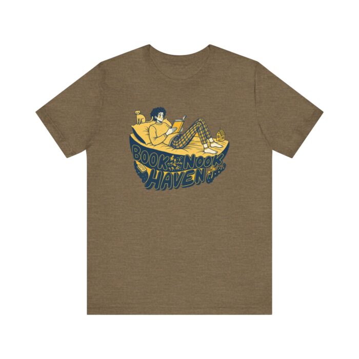 Cozy Book Nook Tee, Perfect for Readers, Literary Gifts, Book Lovers, Comfortable Casual Wear, Relaxing at Home - Image 13