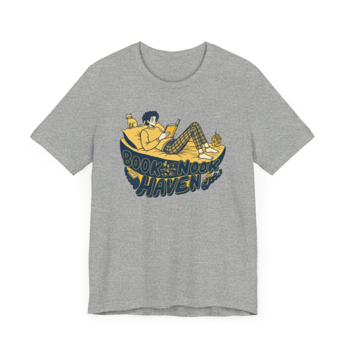 Cozy Book Nook Tee, Perfect for Readers, Literary Gifts, Book Lovers, Comfortable Casual Wear, Relaxing at Home - Image 27