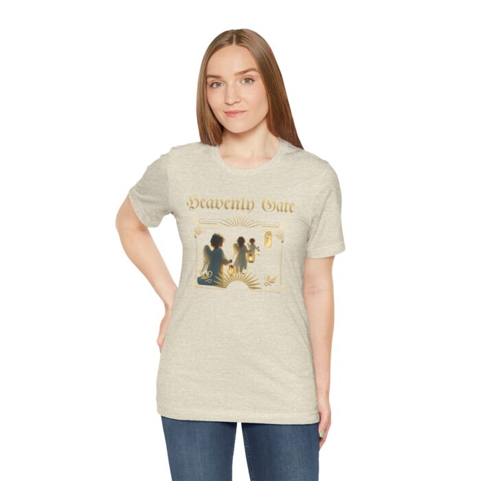 Heavenly Gate Unisex Tee, Angel Graphic Shirt, Spiritual Apparel, Gift for Dreamers, Casual Religious Top - Image 29