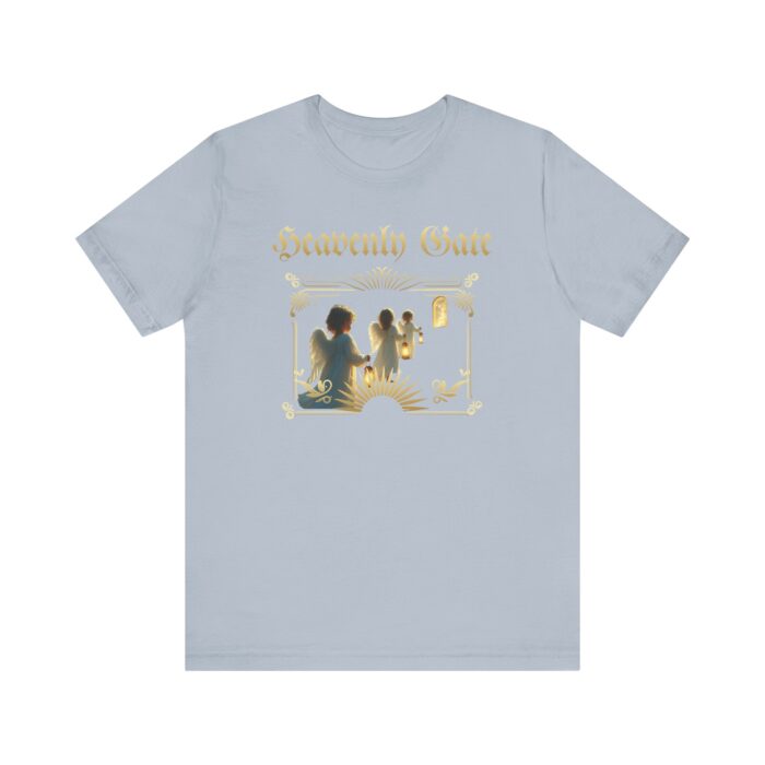 Heavenly Gate Unisex Tee, Angel Graphic Shirt, Spiritual Apparel, Gift for Dreamers, Casual Religious Top - Image 36