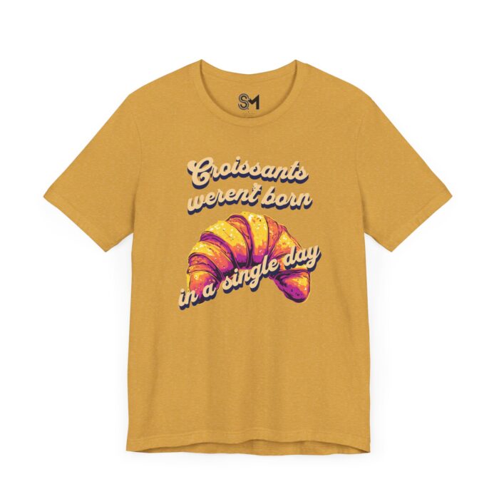 Croissant Lovers Tee - Unisex Jersey Short Sleeve - Image 3