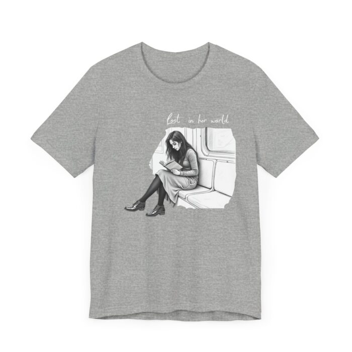Reading Girl Unisex Tee, Cozy Reading Shirt, Book Lover's Tee, Literary Gift, Casual Everyday Wear - Image 15