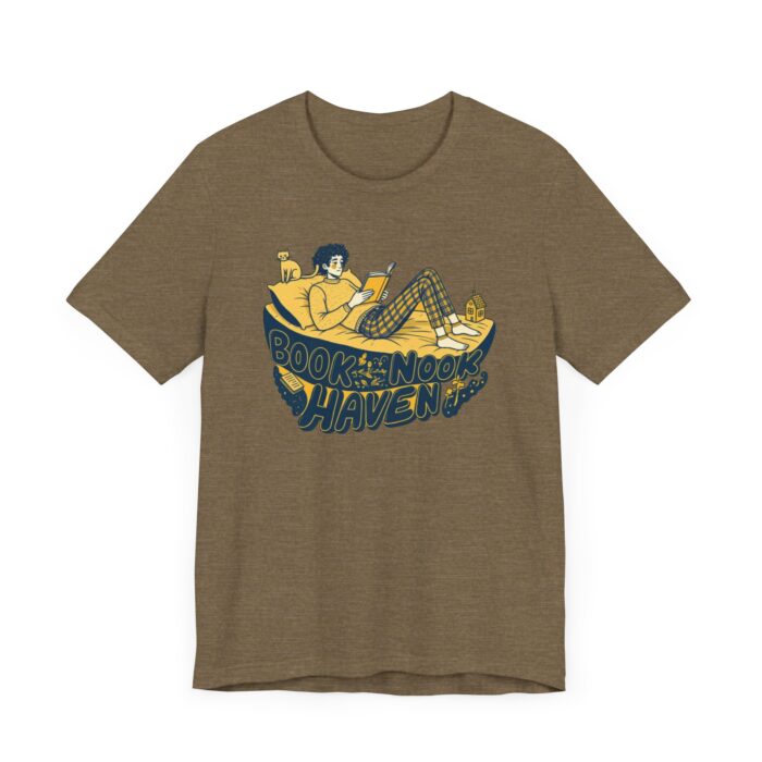 Cozy Book Nook Tee, Perfect for Readers, Literary Gifts, Book Lovers, Comfortable Casual Wear, Relaxing at Home - Image 15