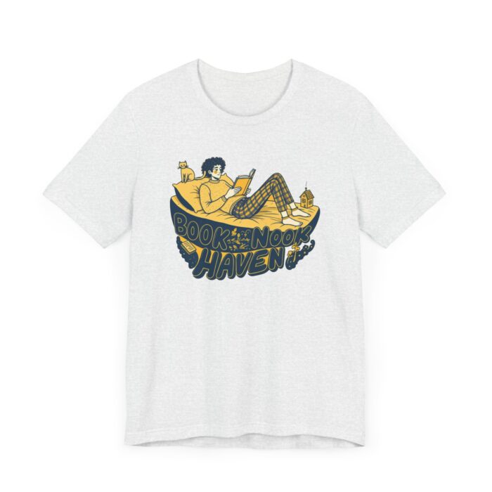 Cozy Book Nook Tee, Perfect for Readers, Literary Gifts, Book Lovers, Comfortable Casual Wear, Relaxing at Home - Image 11