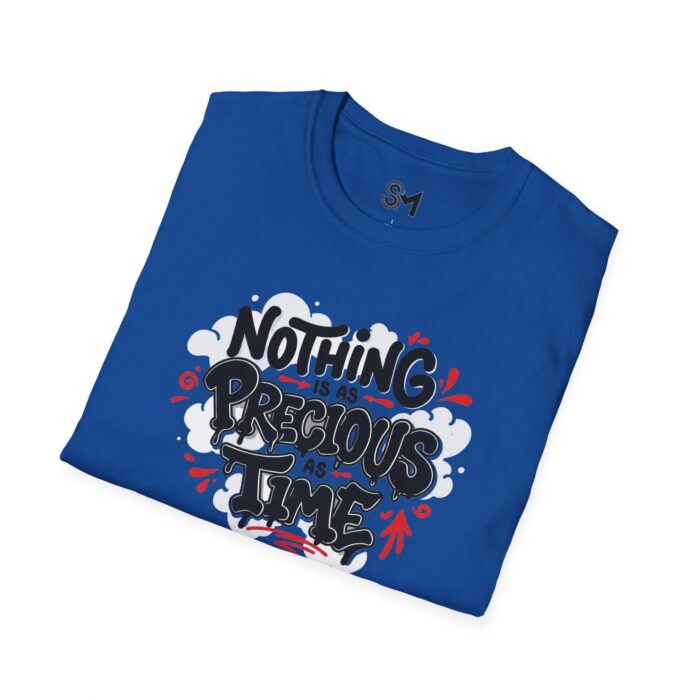 Nothing Is as Precious as Time Unisex Softstyle T-Shirt | Inspirational Quote Tee, Comfortable Casual Wear, Gift for Him/Her, Everyday [...] - Image 4