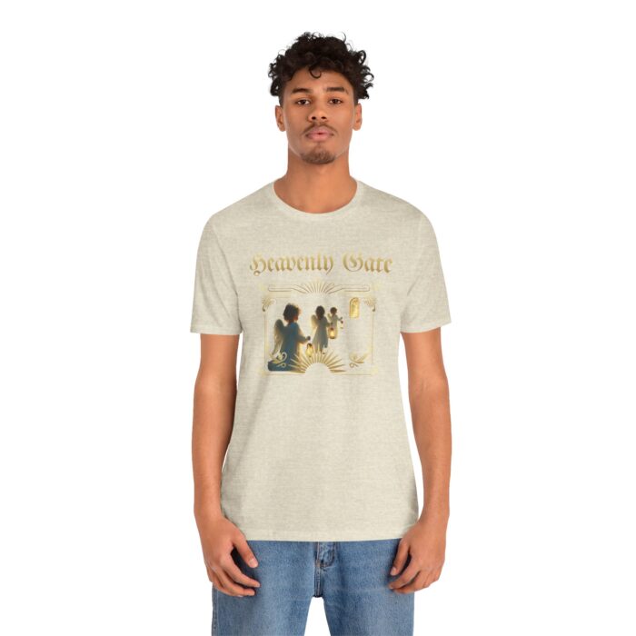 Heavenly Gate Unisex Tee, Angel Graphic Shirt, Spiritual Apparel, Gift for Dreamers, Casual Religious Top - Image 28