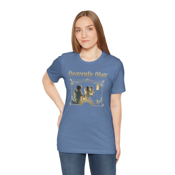 Heavenly Gate Unisex Tee, Angel Graphic Shirt, Spiritual Apparel, Gift for Dreamers, Casual Religious Top - Image 53