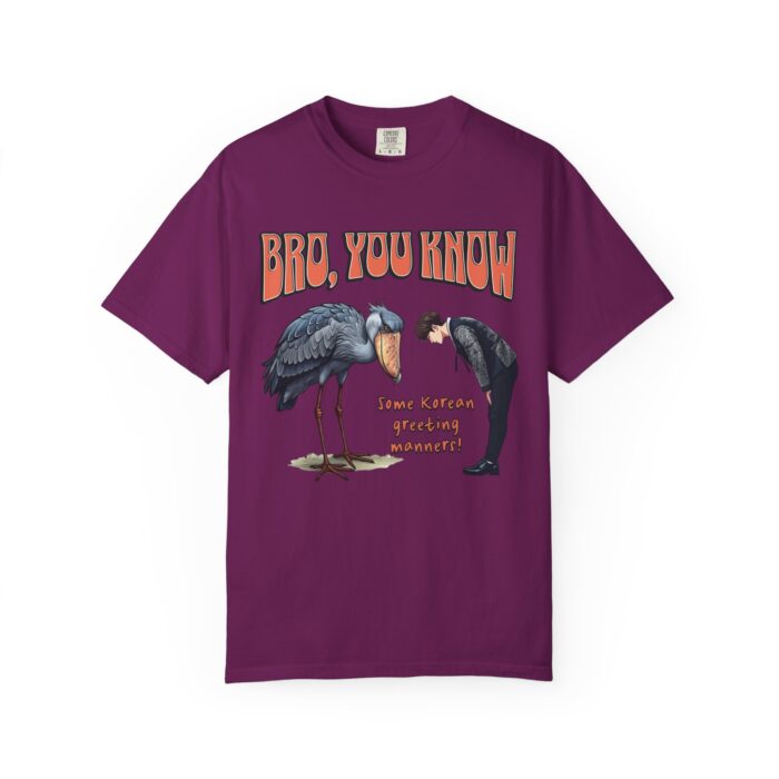 Shoebill Greeting Unisex Sweatshirt – Funny and Cute Korean Culture Design - Image 9