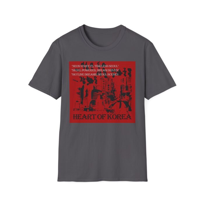 Heart of Korea Unisex Softstyle T-Shirt, Casual Wear, Korean Culture Shirt, Gift for Travelers, Vibrant Street Art Tee - Image 15