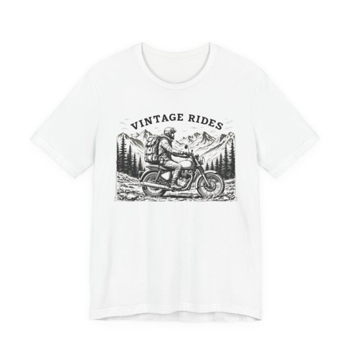 Vintage Rides Unisex Jersey Tee | Motorcycle Lover Gift, Biker T-Shirt, Casual Wear, Adventure Apparel, Unisex Vintage Style - Image 19