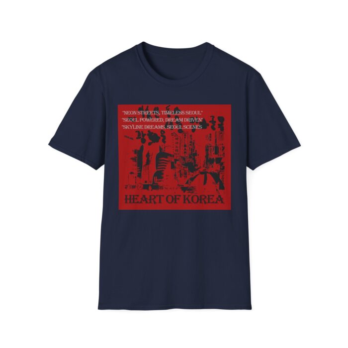 Heart of Korea Unisex Softstyle T-Shirt, Casual Wear, Korean Culture Shirt, Gift for Travelers, Vibrant Street Art Tee - Image 29