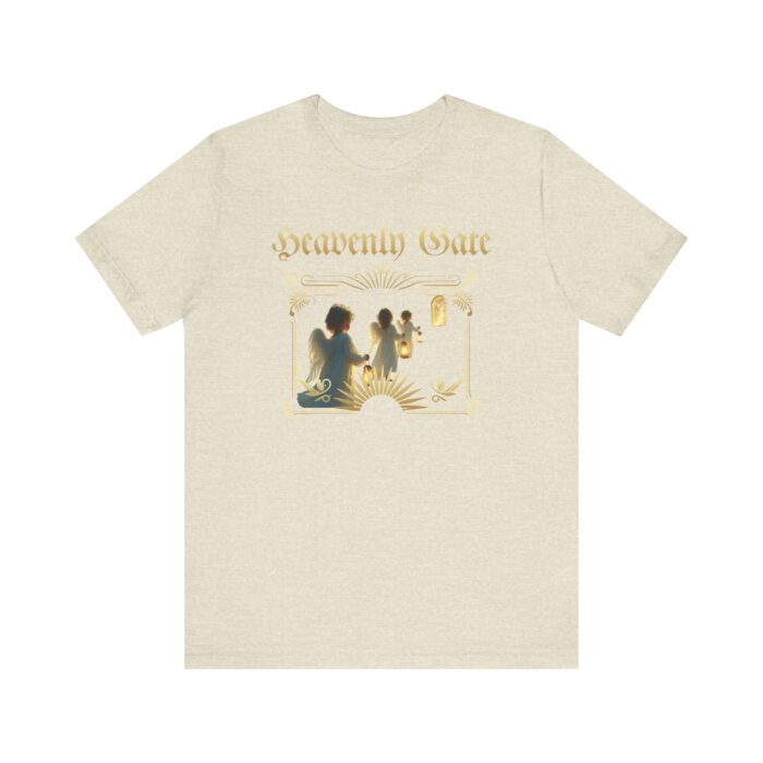 Heavenly Gate Unisex Tee, Angel Graphic Shirt, Spiritual Apparel, Gift for Dreamers, Casual Religious Top - Image 24