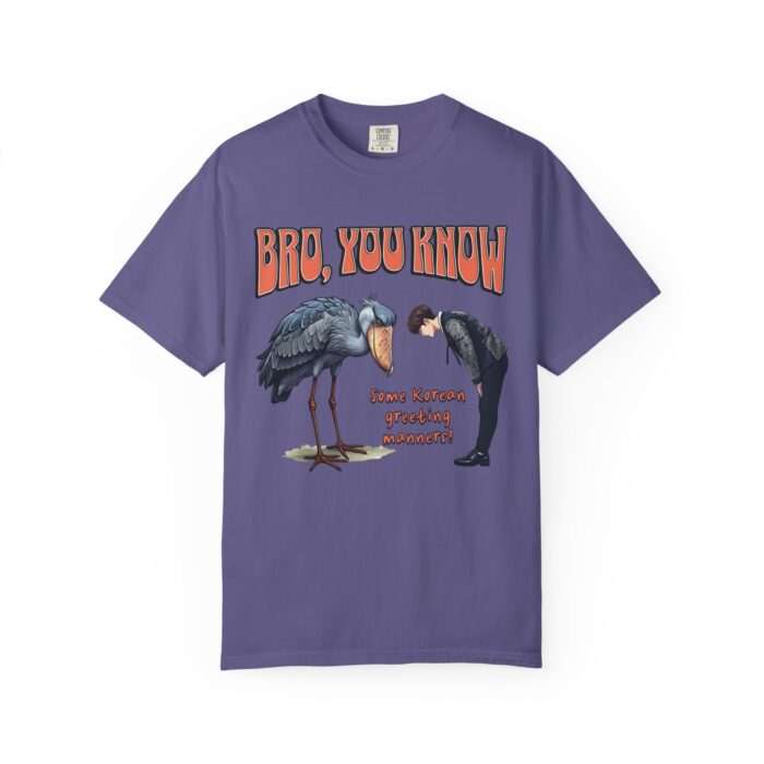Shoebill Greeting Unisex Sweatshirt – Funny and Cute Korean Culture Design - Image 5