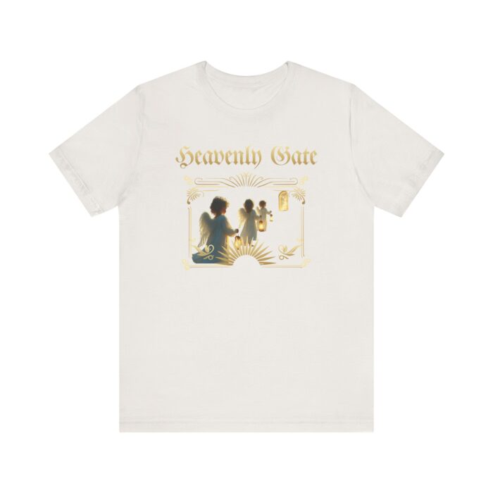 Heavenly Gate Unisex Tee, Angel Graphic Shirt, Spiritual Apparel, Gift for Dreamers, Casual Religious Top - Image 18
