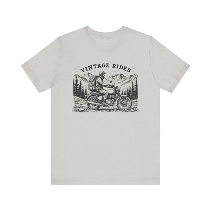 Vintage Rides Unisex Jersey Tee | Motorcycle Lover Gift, Biker T-Shirt, Casual Wear, Adventure Apparel, Unisex Vintage Style - Image 9