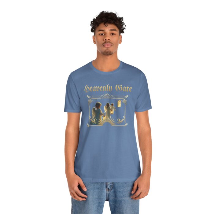 Heavenly Gate Unisex Tee, Angel Graphic Shirt, Spiritual Apparel, Gift for Dreamers, Casual Religious Top - Image 52