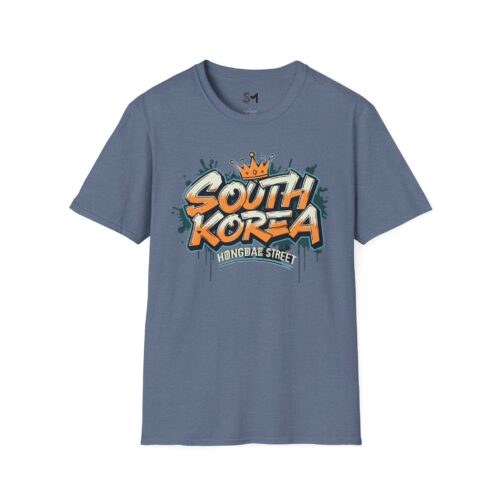 South Korea Street Art Unisex T-Shirt, Urban Style Tee for Travelers, Casual Wear, Unique Gift for Friends, Fun Travel Souvenir