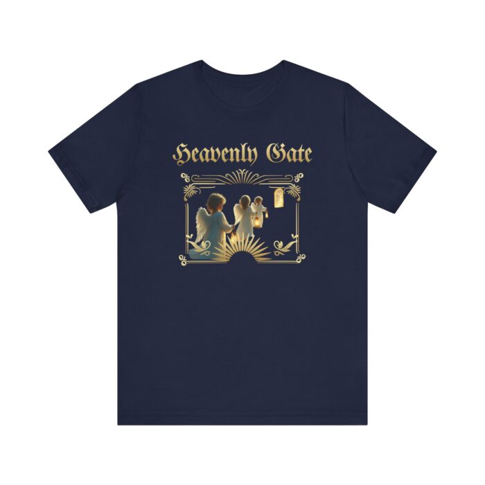 Heavenly Gate Unisex Tee, Angel Graphic Shirt, Spiritual Apparel, Gift for Dreamers, Casual Religious Top - Image 54