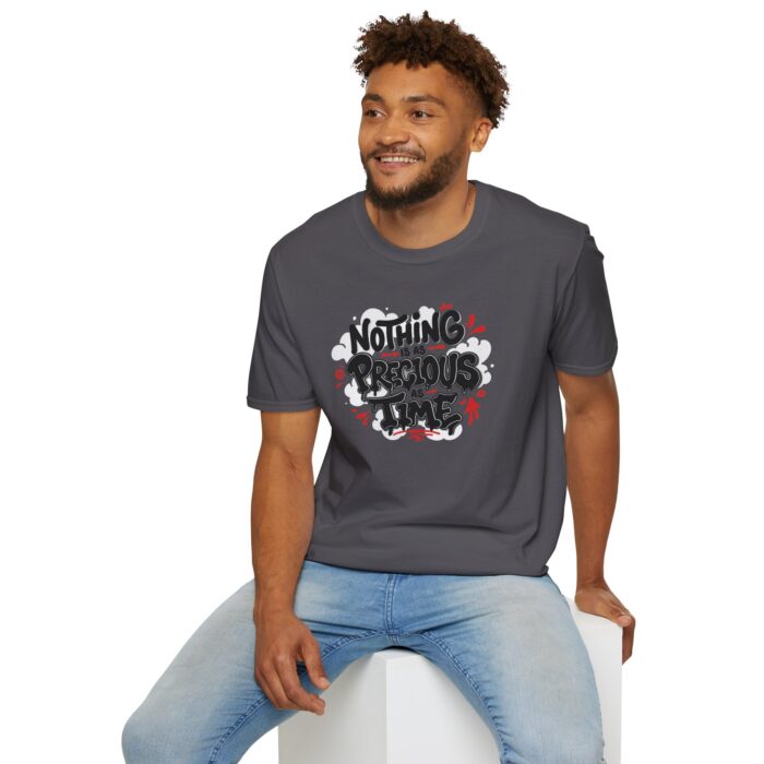 Nothing Is as Precious as Time Unisex Softstyle T-Shirt | Inspirational Quote Tee, Comfortable Casual Wear, Gift for Him/Her, Everyday [...] - Image 15