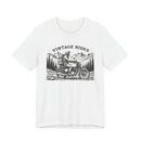 Vintage Rides Unisex Jersey Tee | Motorcycle Lover Gift, Biker T-Shirt, Casual Wear, Adventure Apparel, Unisex Vintage Style
