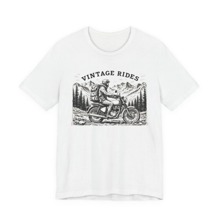 Vintage Rides Unisex Jersey Tee | Motorcycle Lover Gift, Biker T-Shirt, Casual Wear, Adventure Apparel, Unisex Vintage Style - Image 15