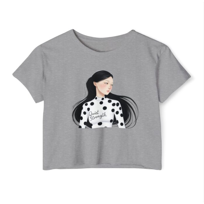 Women's Festival Crop Top - 'Quiet Strength' Graphic Tee - Image 9