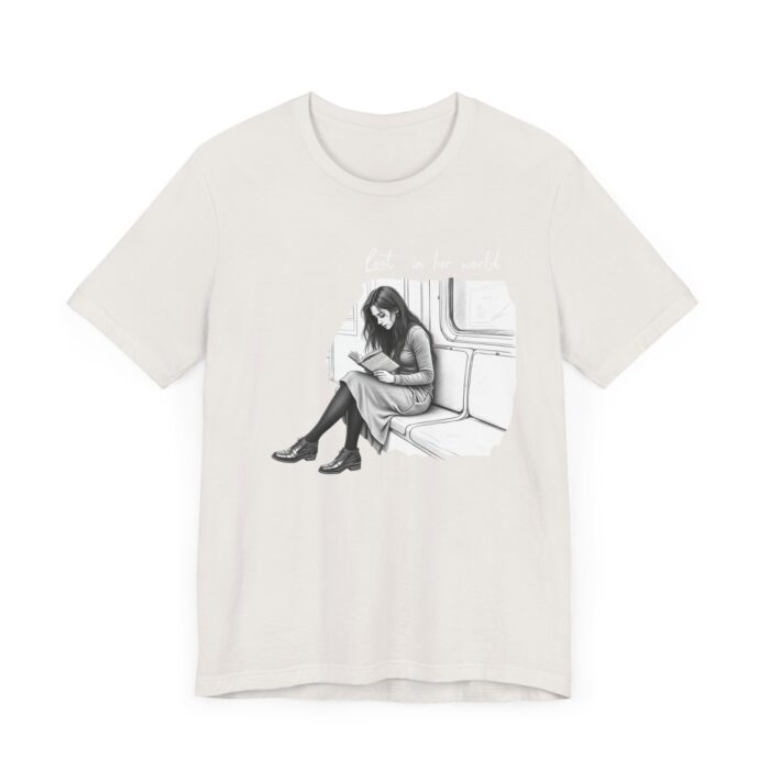 Reading Girl Unisex Tee, Cozy Reading Shirt, Book Lover's Tee, Literary Gift, Casual Everyday Wear - Image 7