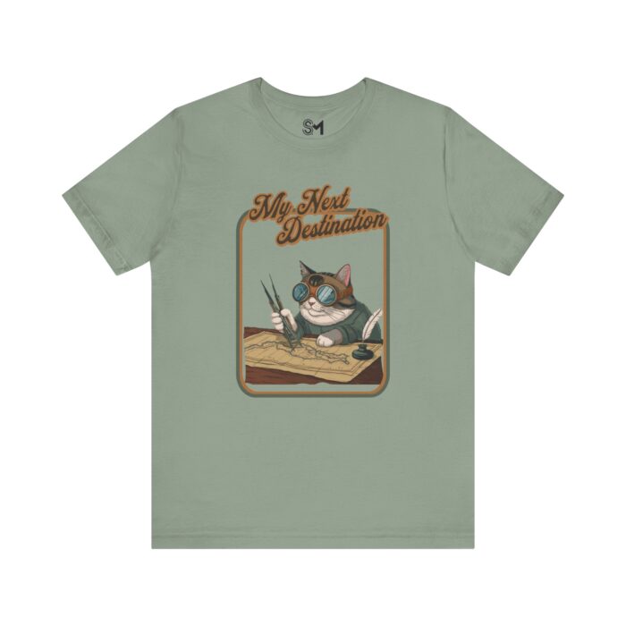 Adventurous Cat Graphic Tee - Image 2