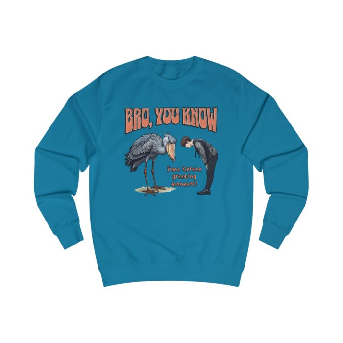 product Fashion Shoebill Greeting Unisex Sweatshirt - Funny and Cute Korean Culture Design
