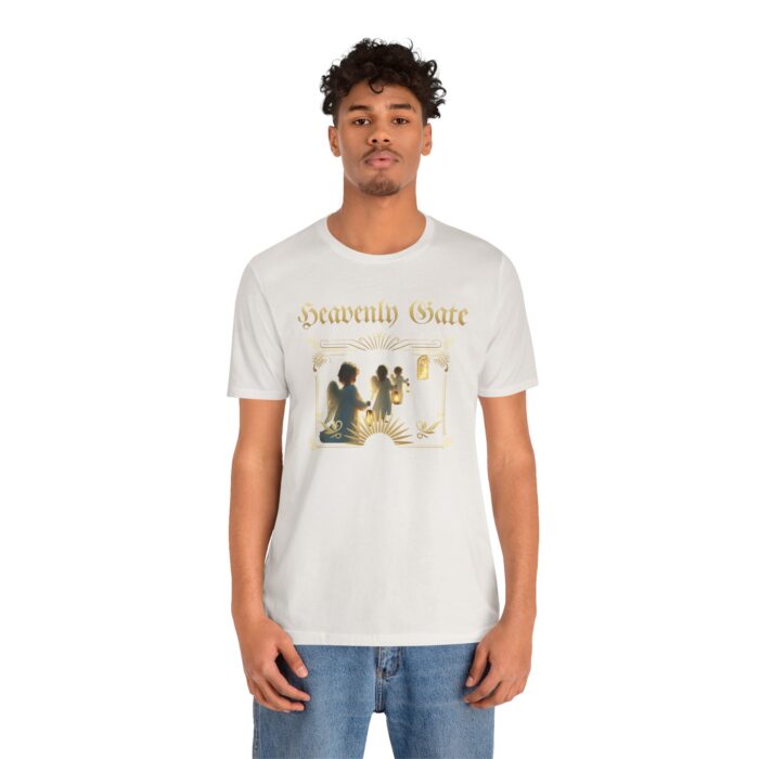 Heavenly Gate Unisex Tee, Angel Graphic Shirt, Spiritual Apparel, Gift for Dreamers, Casual Religious Top - Image 22