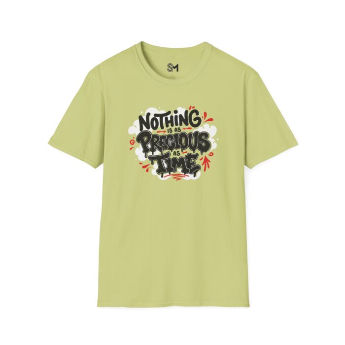 Nothing Is as Precious as Time Unisex Softstyle T-Shirt | Inspirational Quote Tee, Comfortable Casual Wear, Gift for Him/Her, Everyday [...] - Image 6