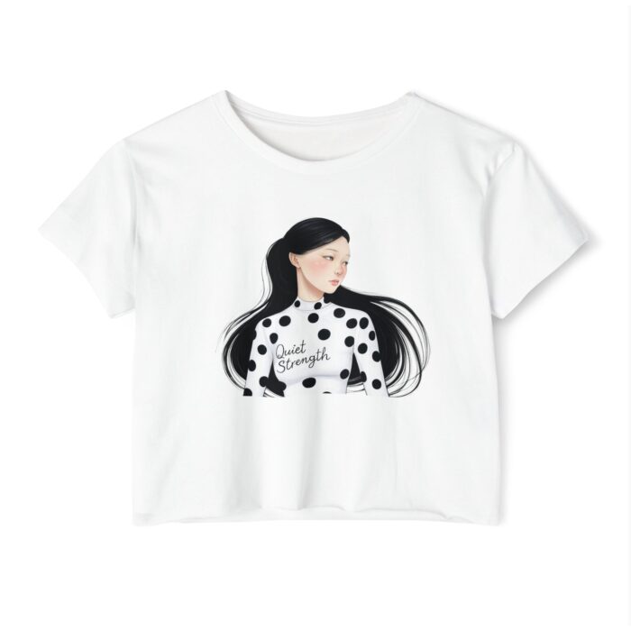 product Fashion Women's Festival Crop Top - 'Quiet Strength' Graphic Tee