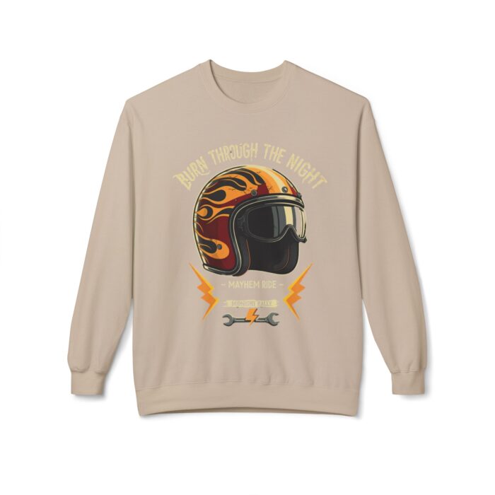Burn through the night Unisex Midweight Softstyle Fleece Crewneck Sweatshirt - Image 13