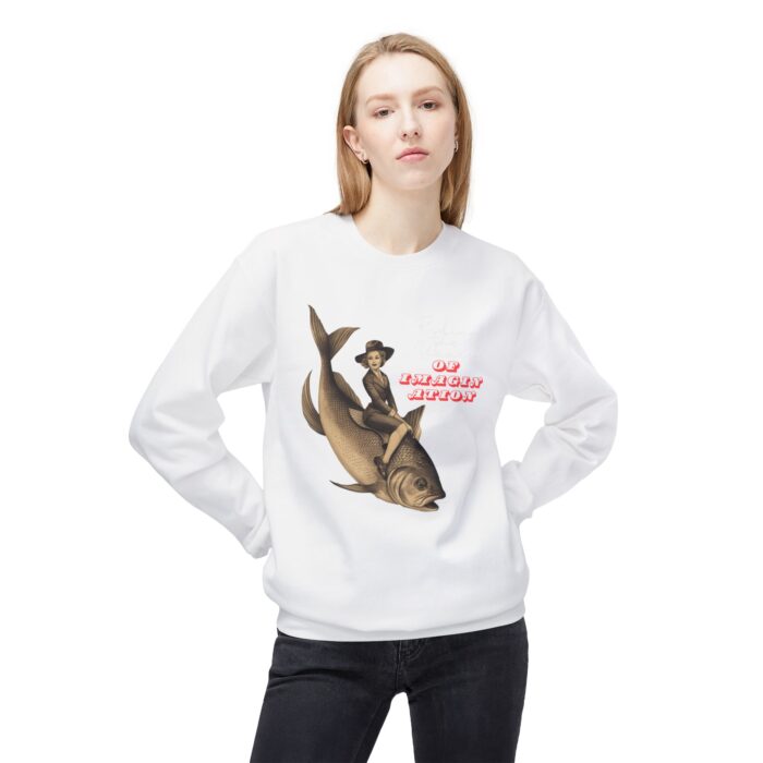 "Riding the Waves of Imagination" Unisex Midweight Softstyle Fleece Crewneck Sweatshirt - Image 39
