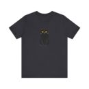 Cute Black Cat Unisex Tee, Cat Lover Shirt, Pet Lover Gift, Halloween Clothing, Everyday Comfort Tee