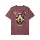 Galaxy Exploring Unisex Garment-Dyed T-Shirt - Space Adventure Vibe