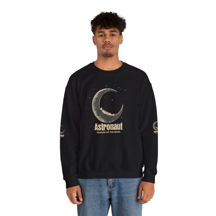 Astronaut Resting on the Moon  Unisex Heavy Blend™ Crewneck Sweatshirt - Image 10