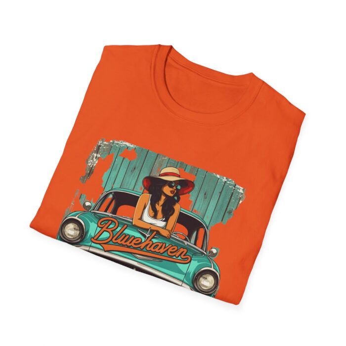 Blue haven Unisex Softstyle T-Shirt - Image 4