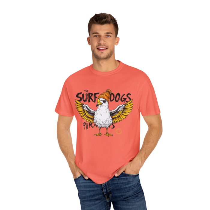 Surf Dogs Graphic T-Shirt for Animal Lovers - Unisex Garment-Dyed Tee - Image 13