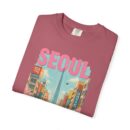 Seoul Inspired Unisex Garment-Dyed T-Shirt - Trendy Streetwear with Cityscape Design