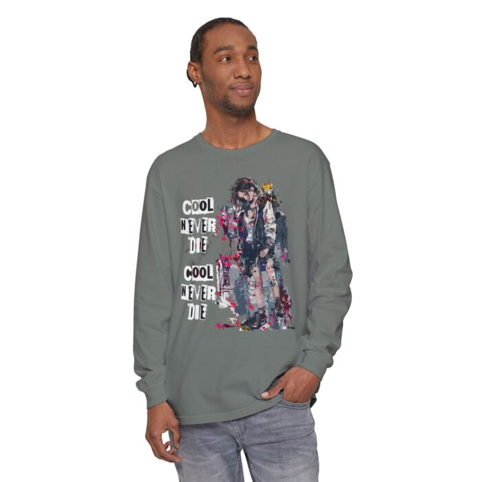 Cool never die Garment-dyed Long Sleeve T-Shirt - Image 31