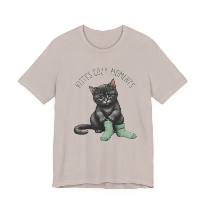 Cute Cat Jersey Tee - Kitty's Cozy Moments, Pet Lover Shirt, Gifts for Cat Owners, Animal Lover Apparel, Fun Cat Lover Tee - Image 48