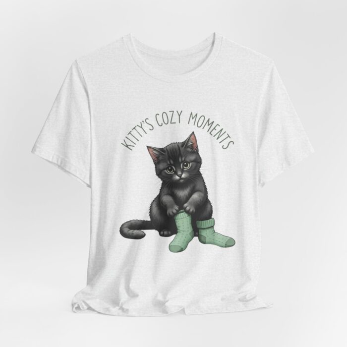 Cute Cat Jersey Tee - Kitty's Cozy Moments, Pet Lover Shirt, Gifts for Cat Owners, Animal Lover Apparel, Fun Cat Lover Tee - Image 14
