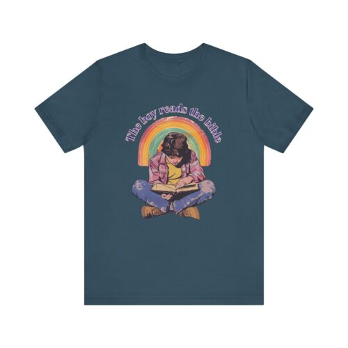 The boy reads the bible Unisex Tee