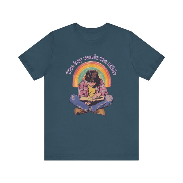 The boy reads the bible Unisex Tee