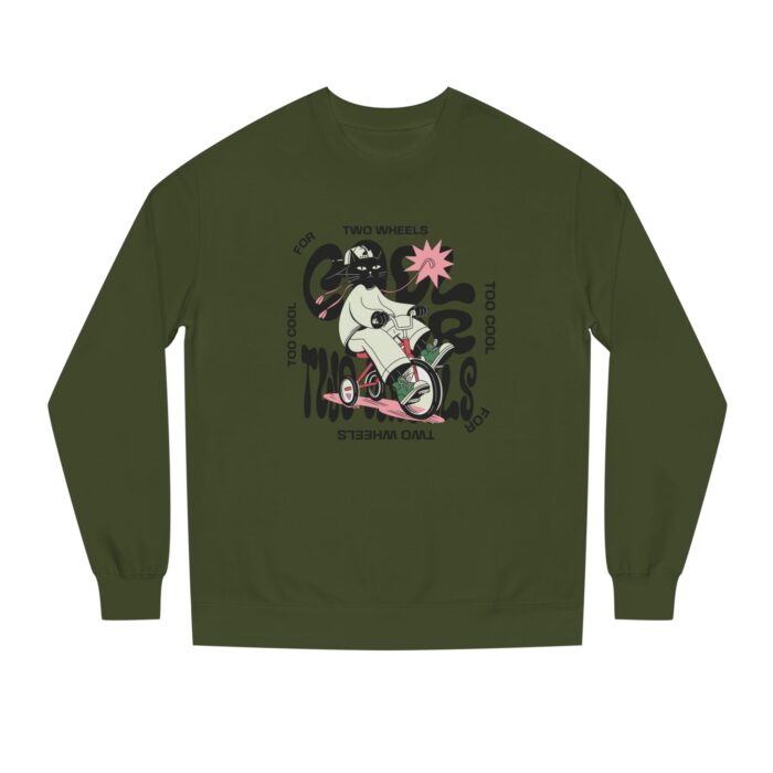 Too cool for two wheels Unisex Crew Neck Sweatshirt - Image 21
