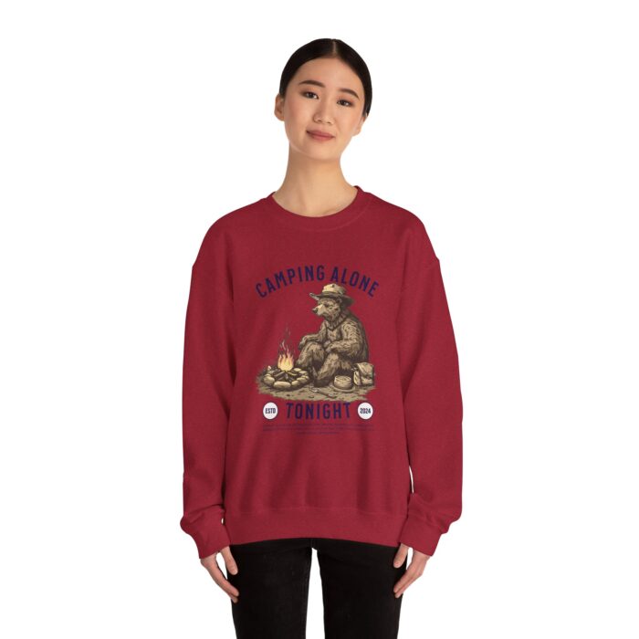 Camping alone Unisex Heavy Blend™ Crewneck Sweatshirt - Image 56